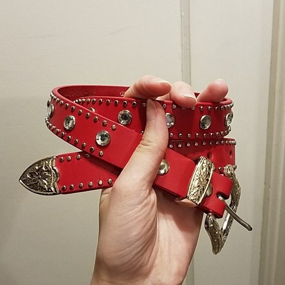 Nocona Accessories - Leather bling cowboy belt